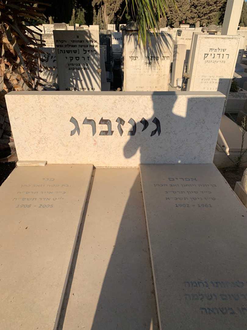 קברו של פני גינזברג. תמונה 1