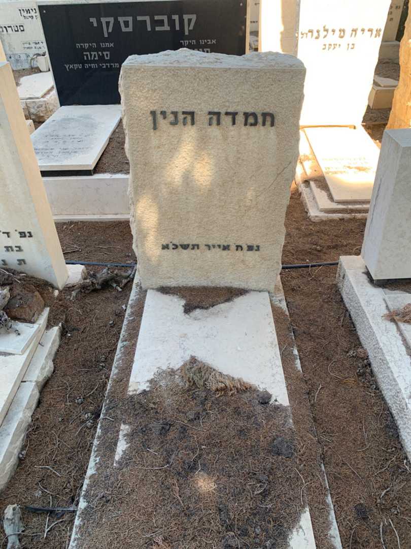 קברו של חמדה הנין