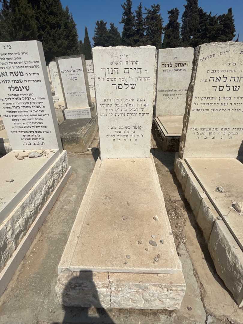 קברו של חיים חנוך שלסר. תמונה 2