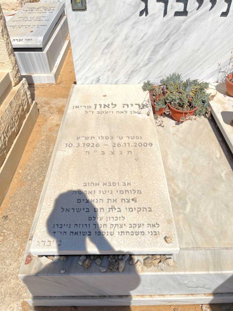 קברו של אריה לאון נייברג. תמונה 2