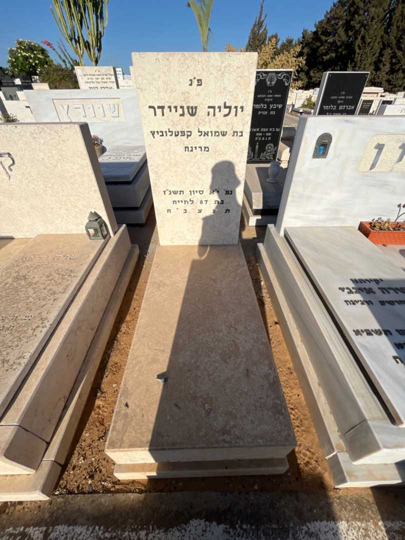 קברו של יוליה שניידר