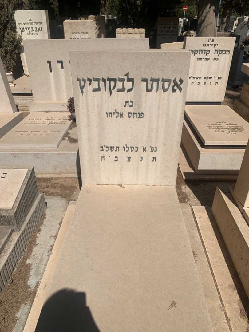 קברו של אסתר לבקוביץ