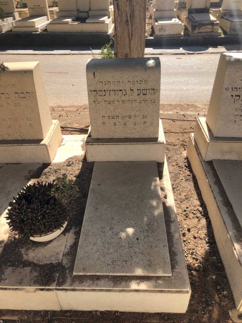 קברו של יהושע ל. גרודזינסקי. תמונה 1