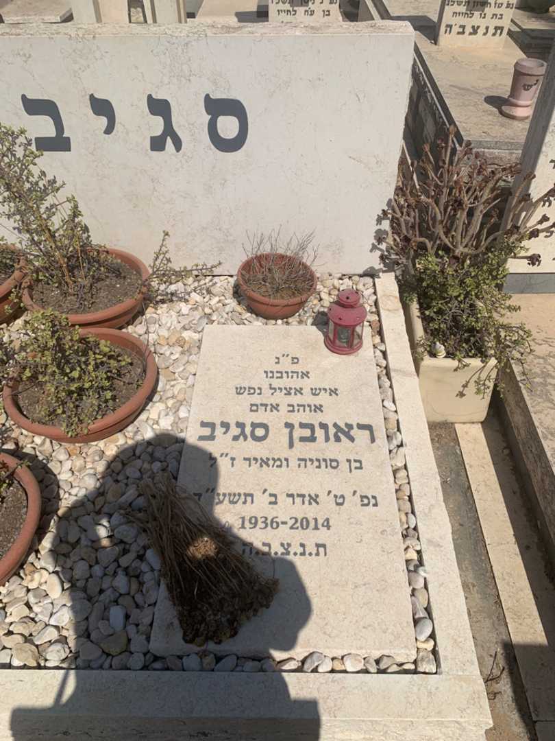 קברו של ראובן סגיב. תמונה 1