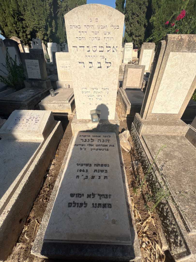 קברו של אלכסנדר לנגר