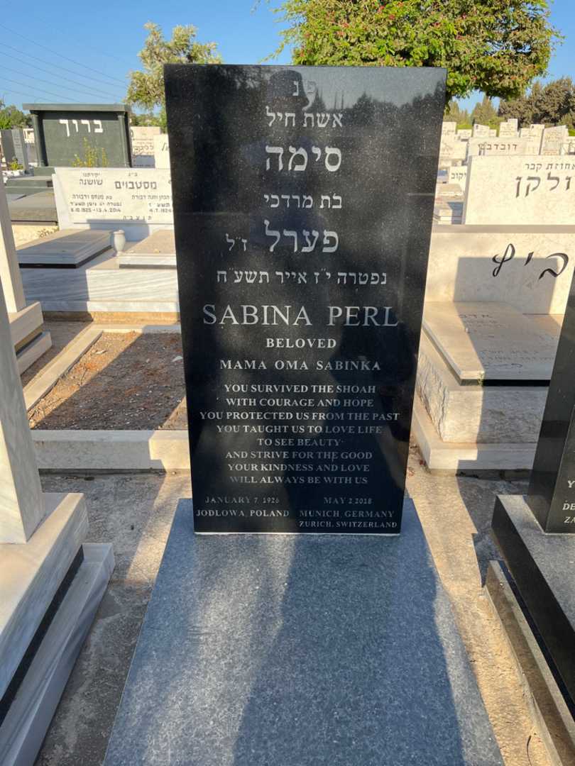קברו של סימה פערל. תמונה 3
