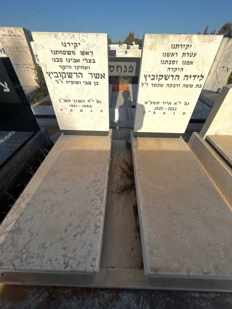 קברו של אשר הרשקוביץ. תמונה 1