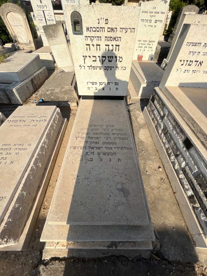 קברו של חנה חיה מושקוביץ