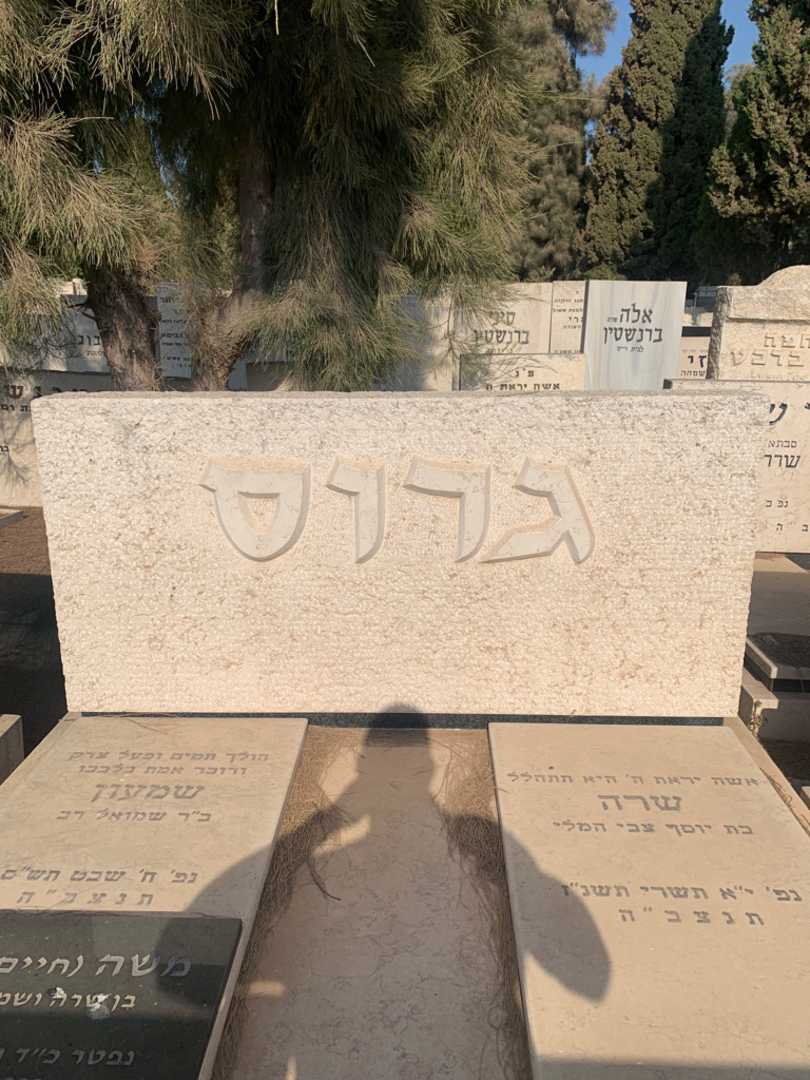 קברו של שמעון גרוס. תמונה 1