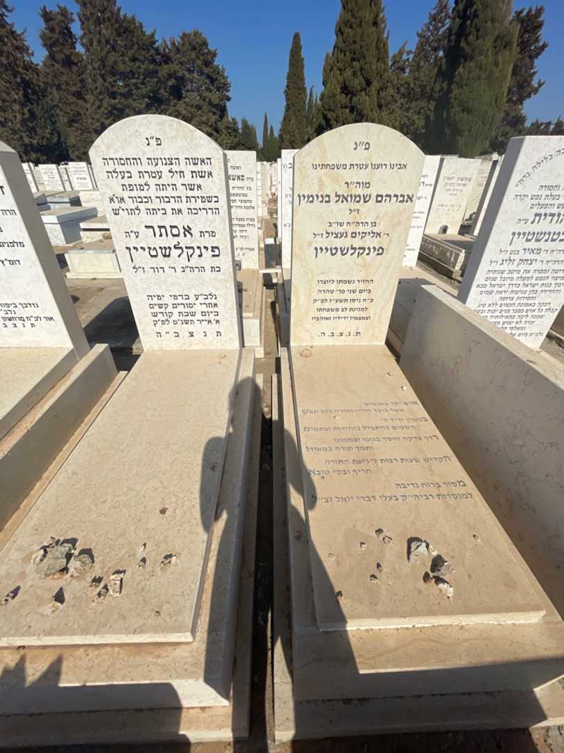 קברו של אברהם שמואל בנימין פינקלשטיין. תמונה 1