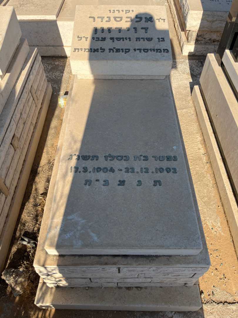 קברו של אלכסנדר דוידזון