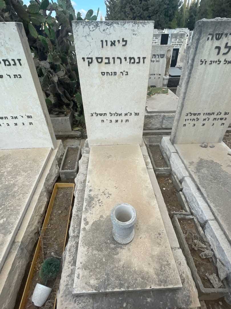 קברו של ליאון זנמירובסקי. תמונה 2