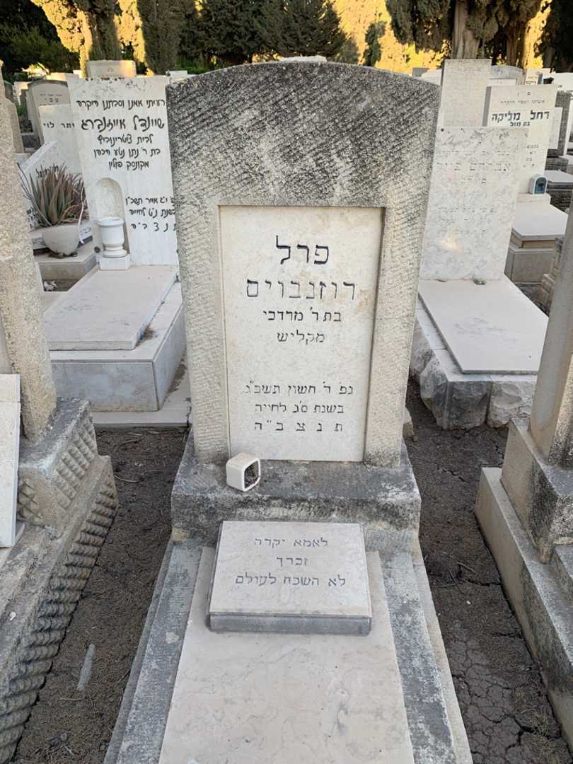 קברו של פרל רוזנבוים. תמונה 1