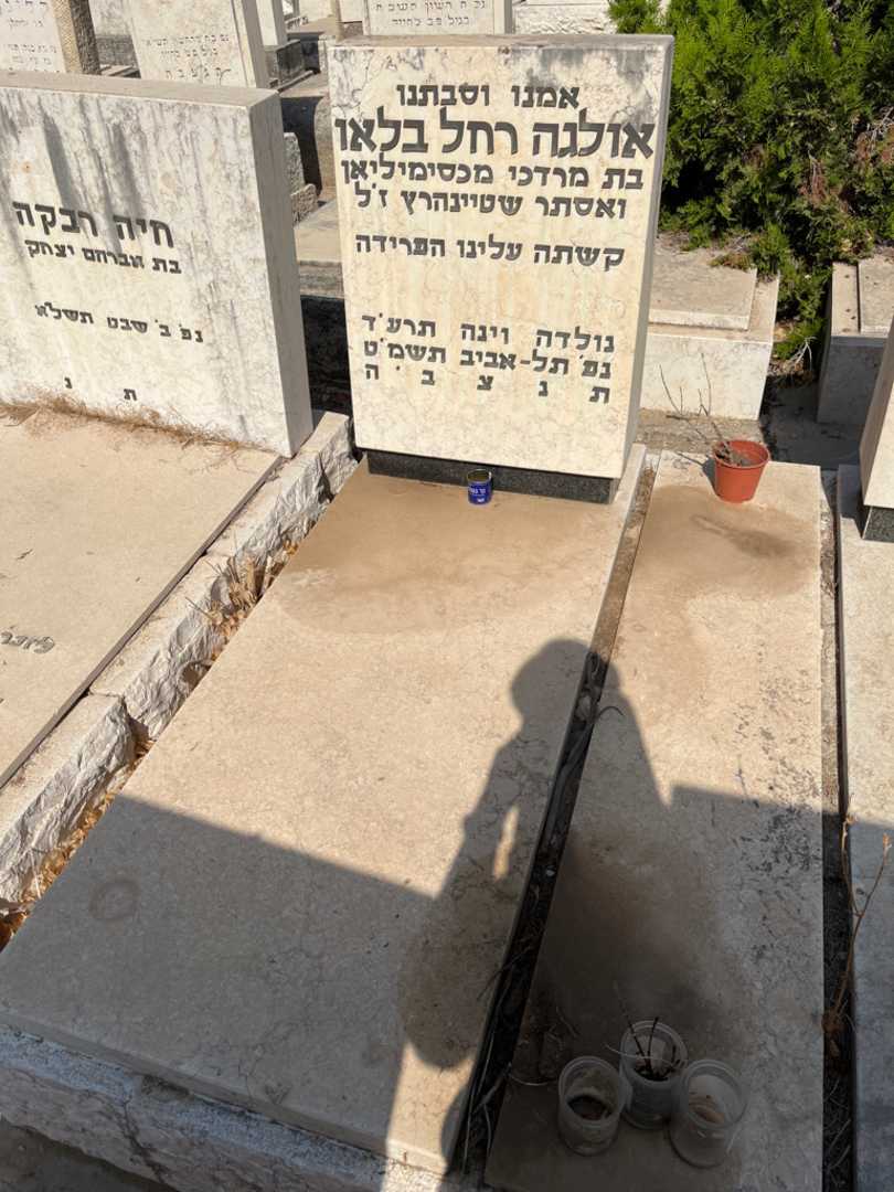 קברו של אולגה רחל בלאו מכסימיליאן. תמונה 2