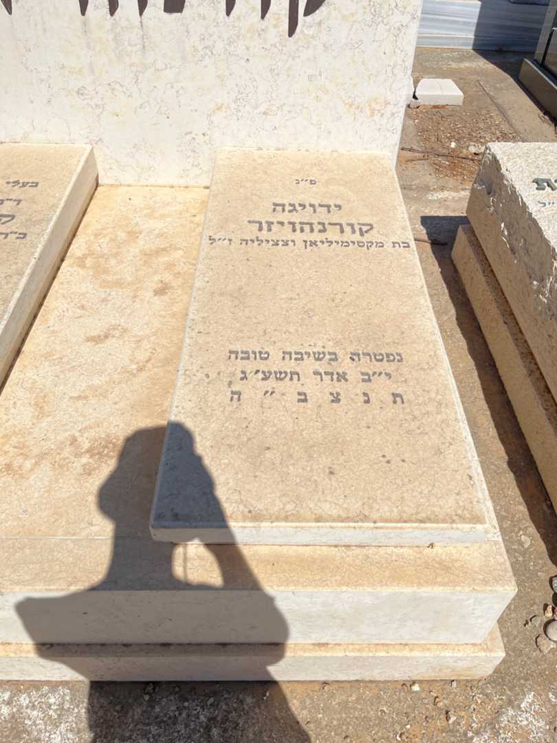 קברו של ידויגה קורנהויזר. תמונה 1