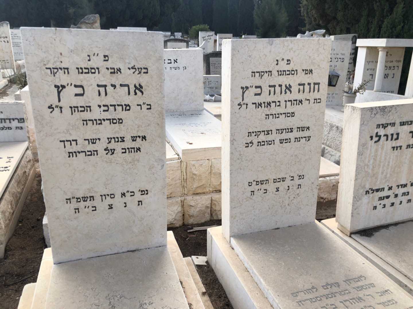 קברו של אריה כ"ץ. תמונה 2