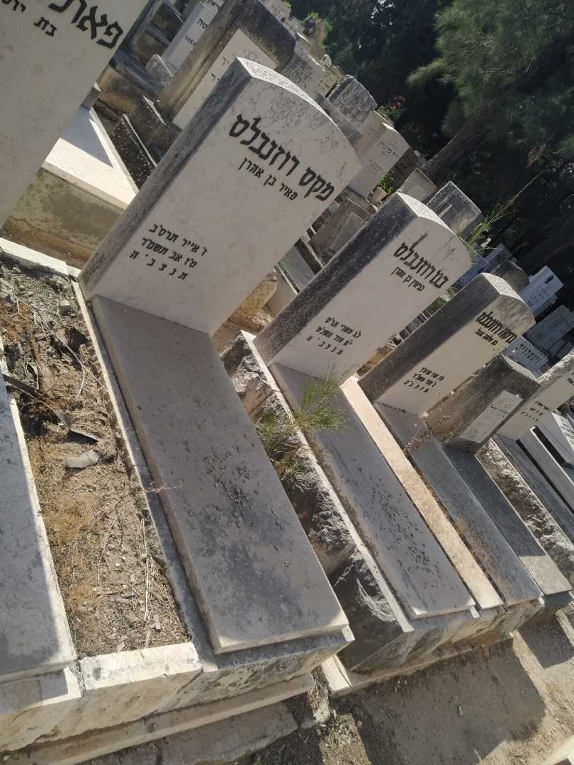 קברו של מקס רוזנבלט. תמונה 1