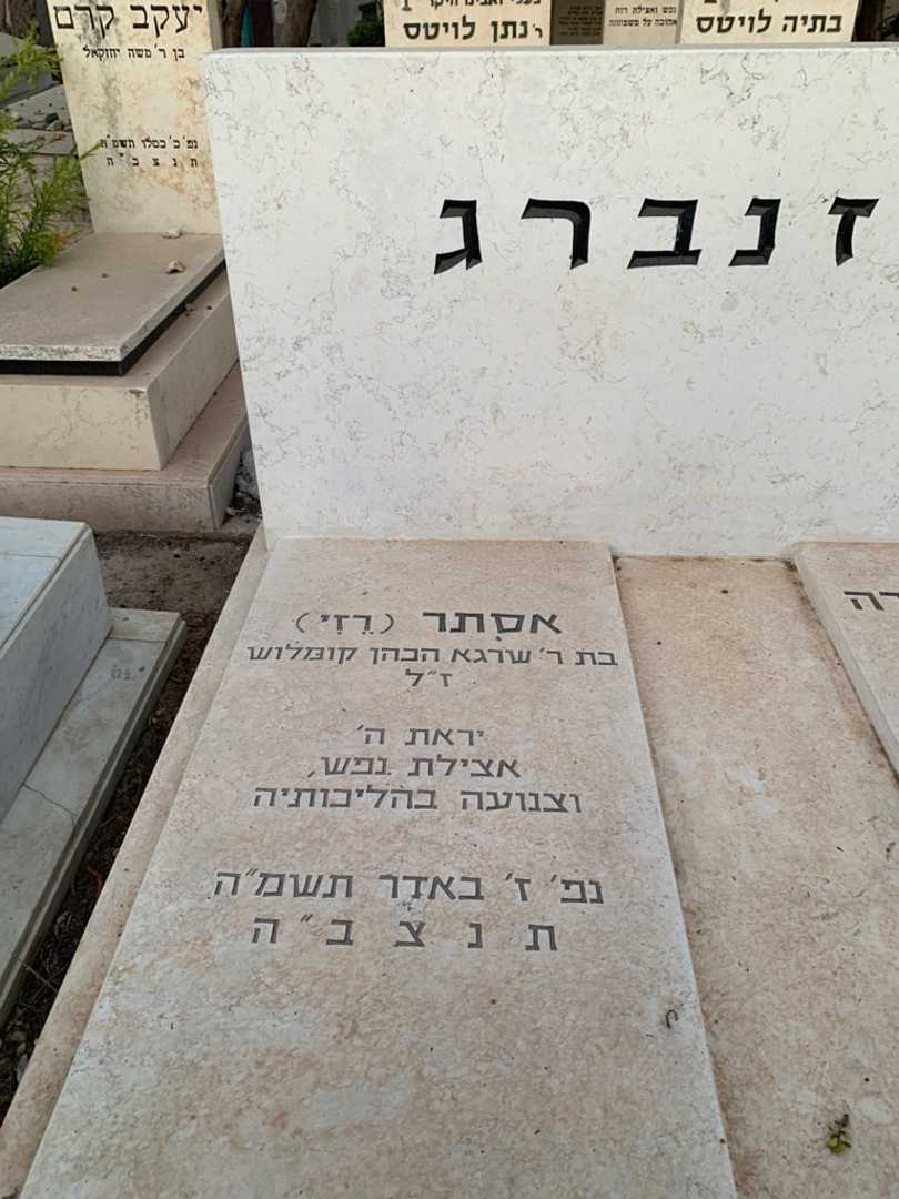 קברו של אסתר "רזי" רוזנברג. תמונה 2