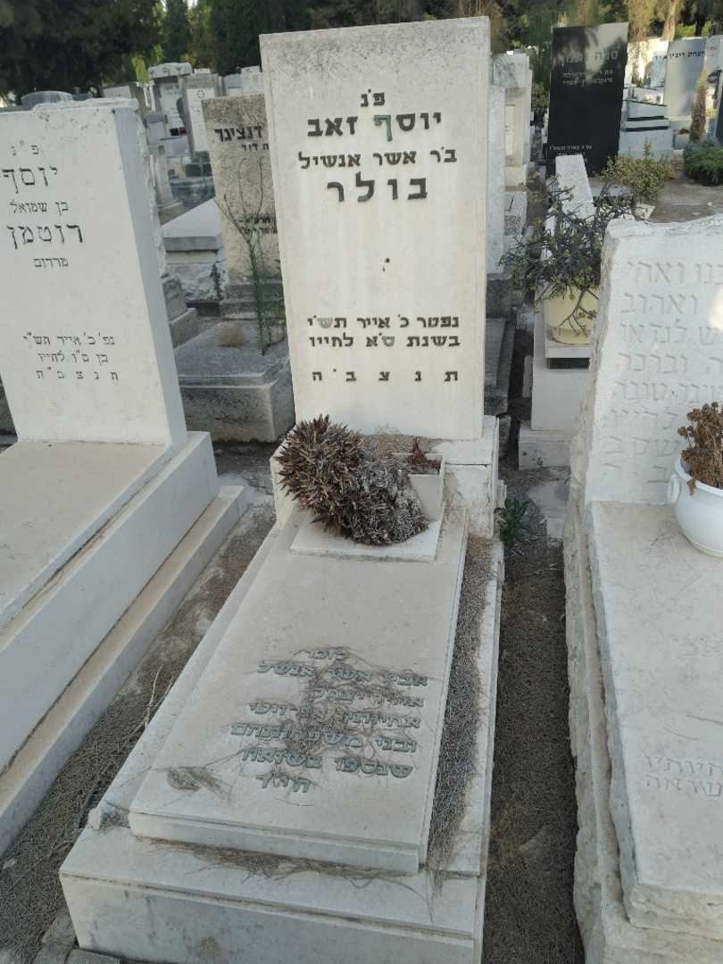 קברו של יוסף זאב בולר