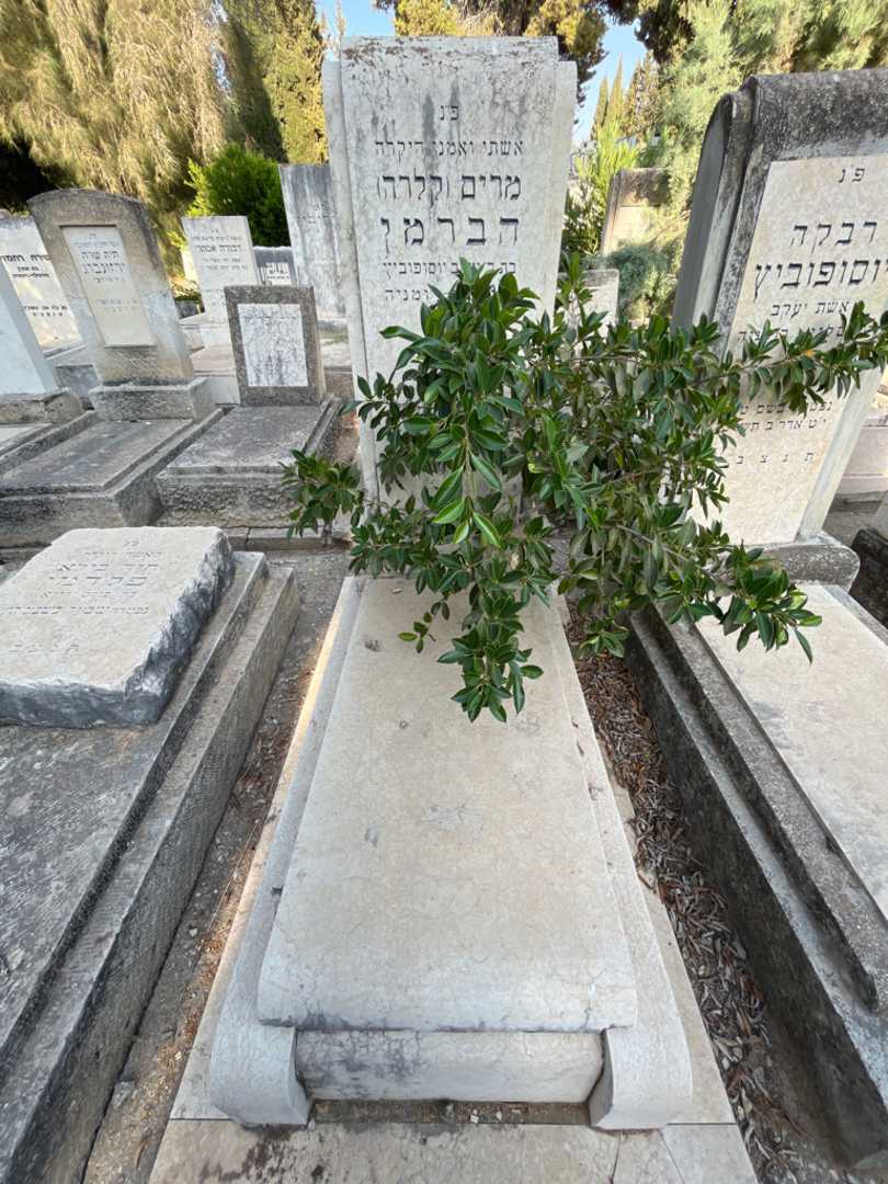 קברו של מרים "קלרה" הברמן יוסופוביץ