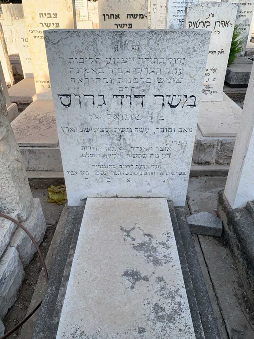 קברו של משה דוד גרוס