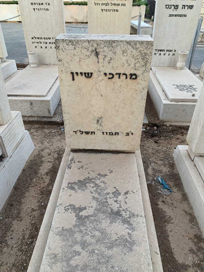 קברו של מרדכי שיין