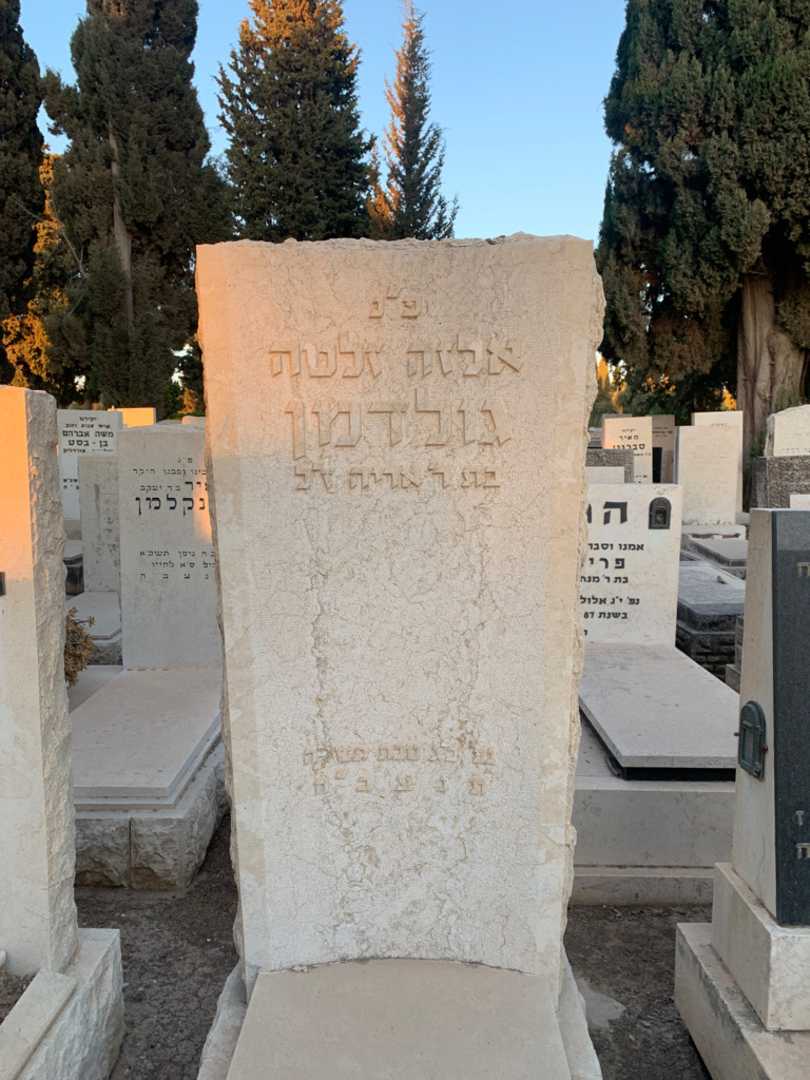 קברו של אלזה זלטה גולדמן. תמונה 1