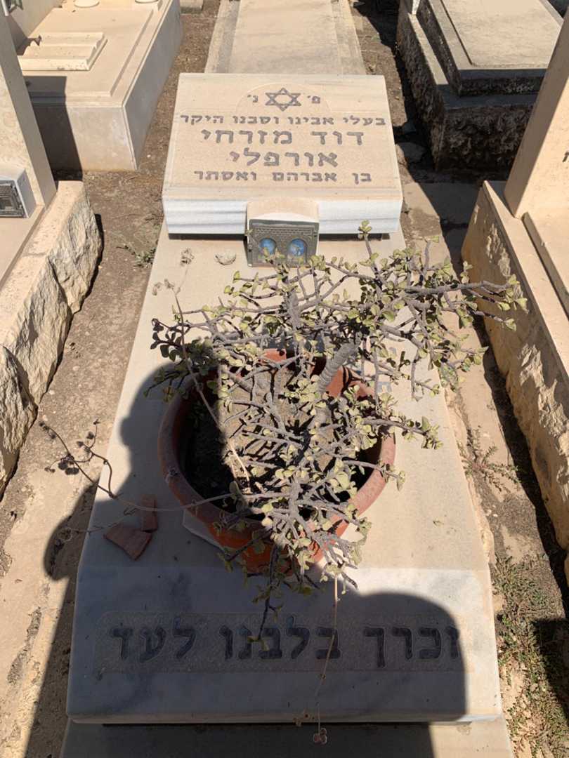 קברו של דוד מזרחי אורפלי. תמונה 1
