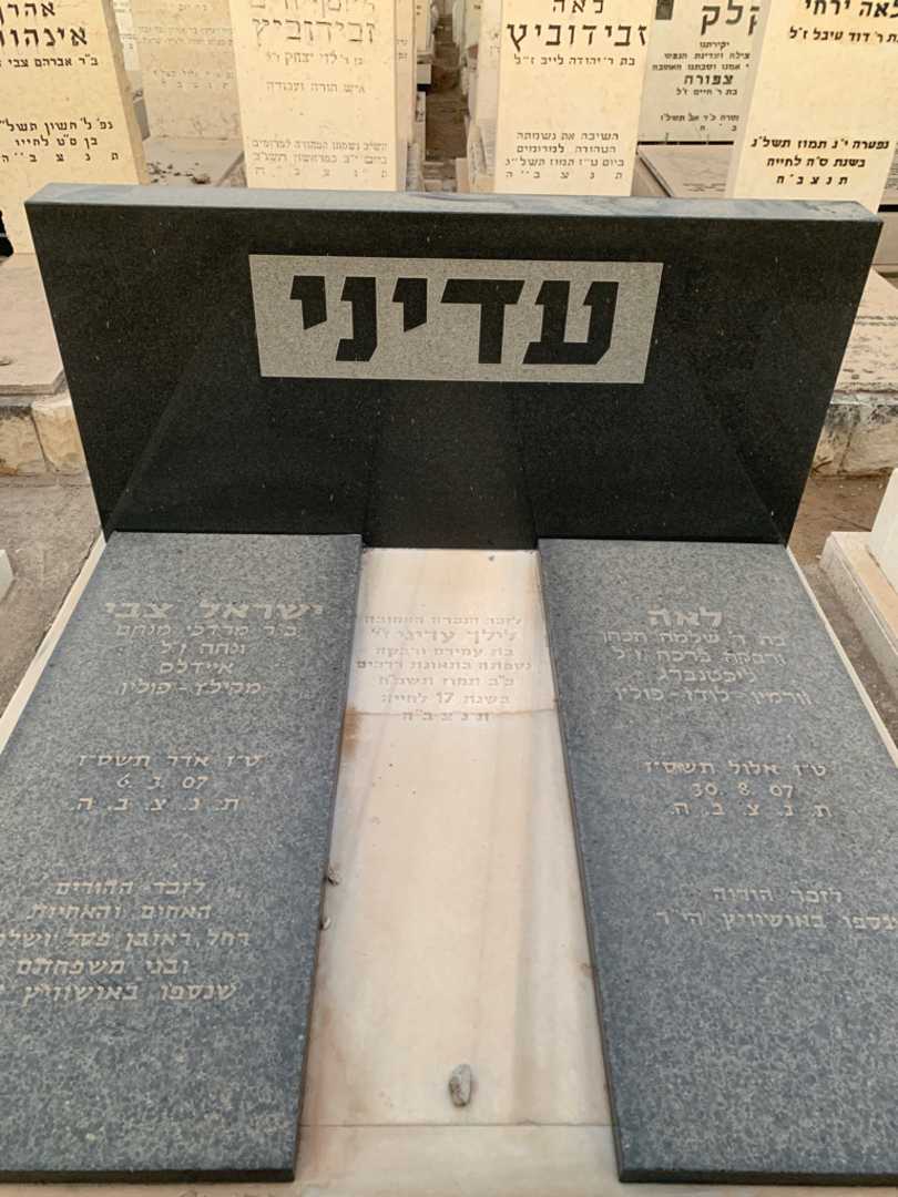 קברו של ישראל צבי עדיני. תמונה 1