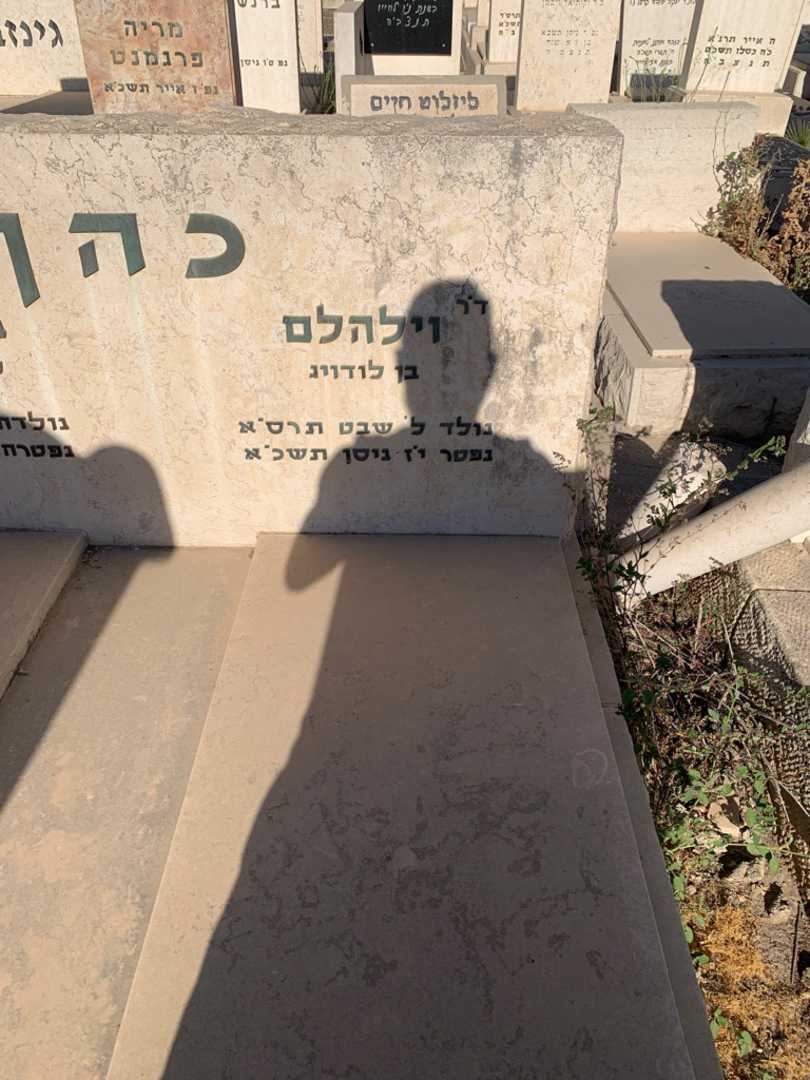 קברו של וילהלם כהן. תמונה 2