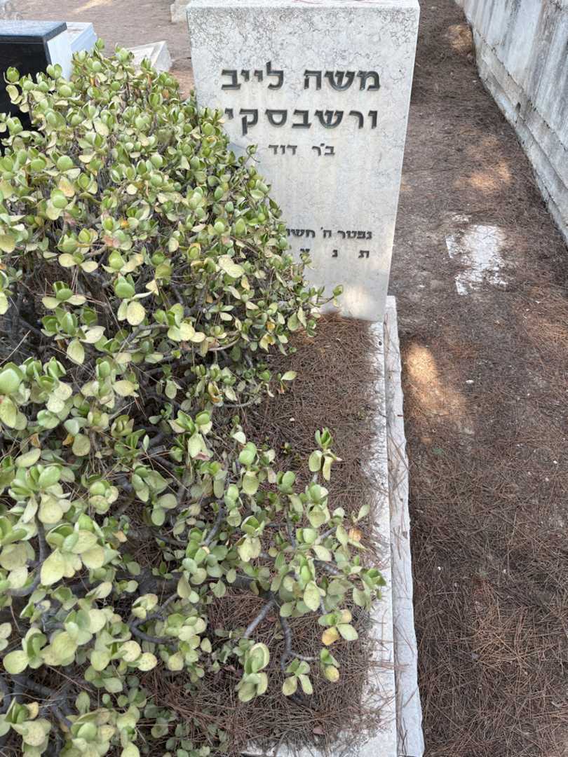 קברו של משה לייב ורשבסקי