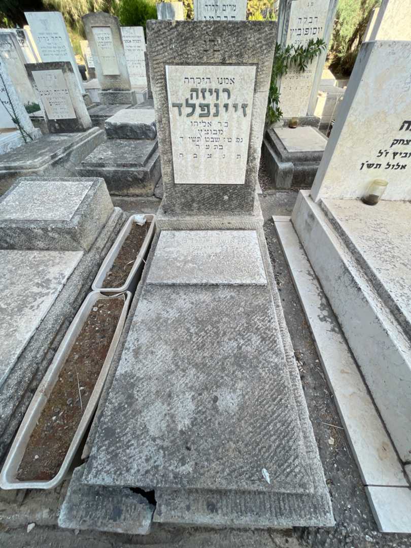 קברו של רויזה זיינפלד