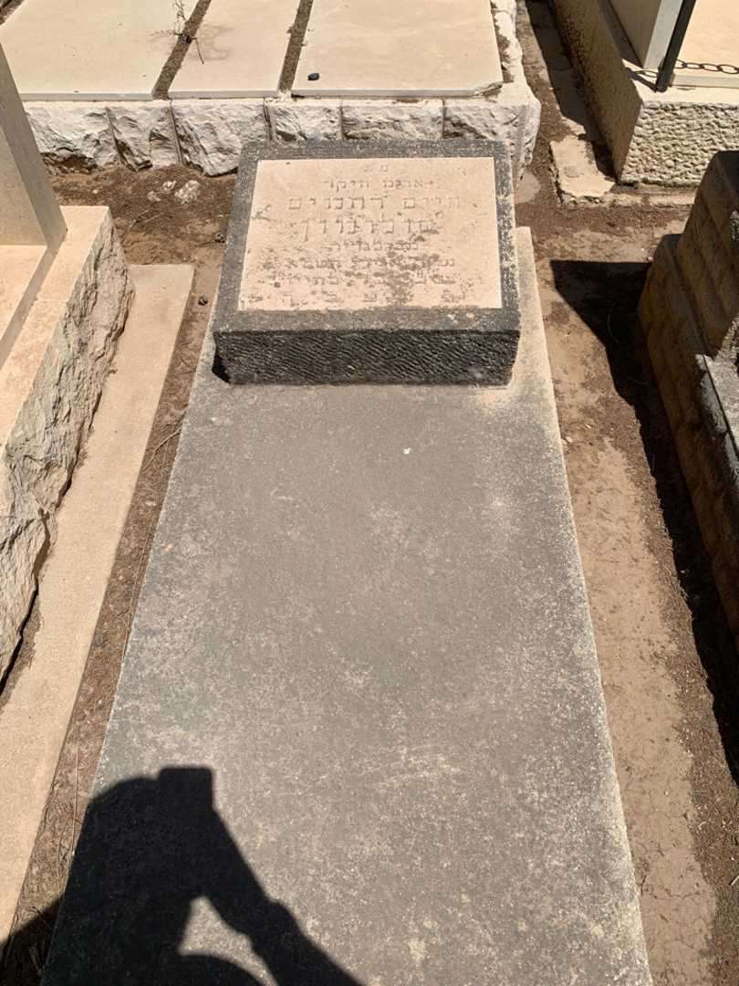 קברו של חיים רחמים סולומון. תמונה 1