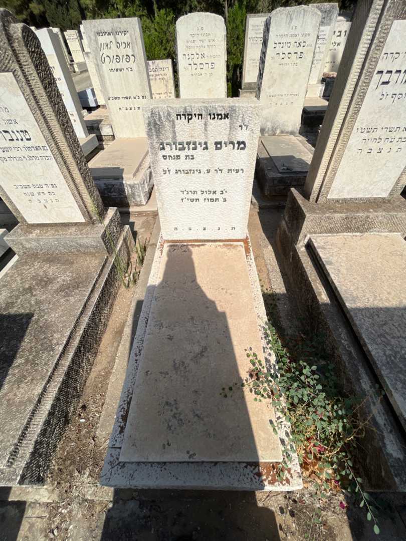 קברו של מרים גינסבורג