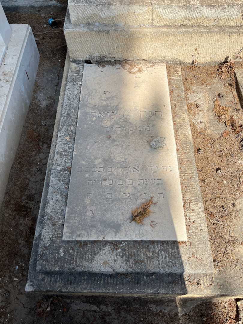 קברו של חנה ויגדרהוז. תמונה 1