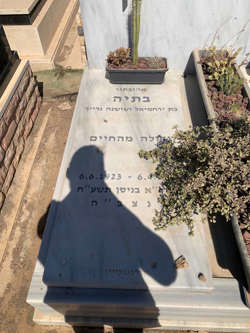 קברו של בתיה אורנשטיין. תמונה 2