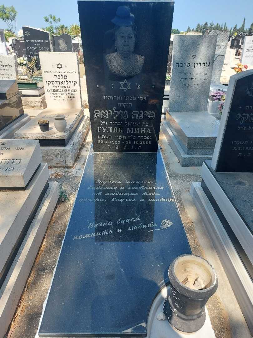 קברו של מינה גוליאק. תמונה 2