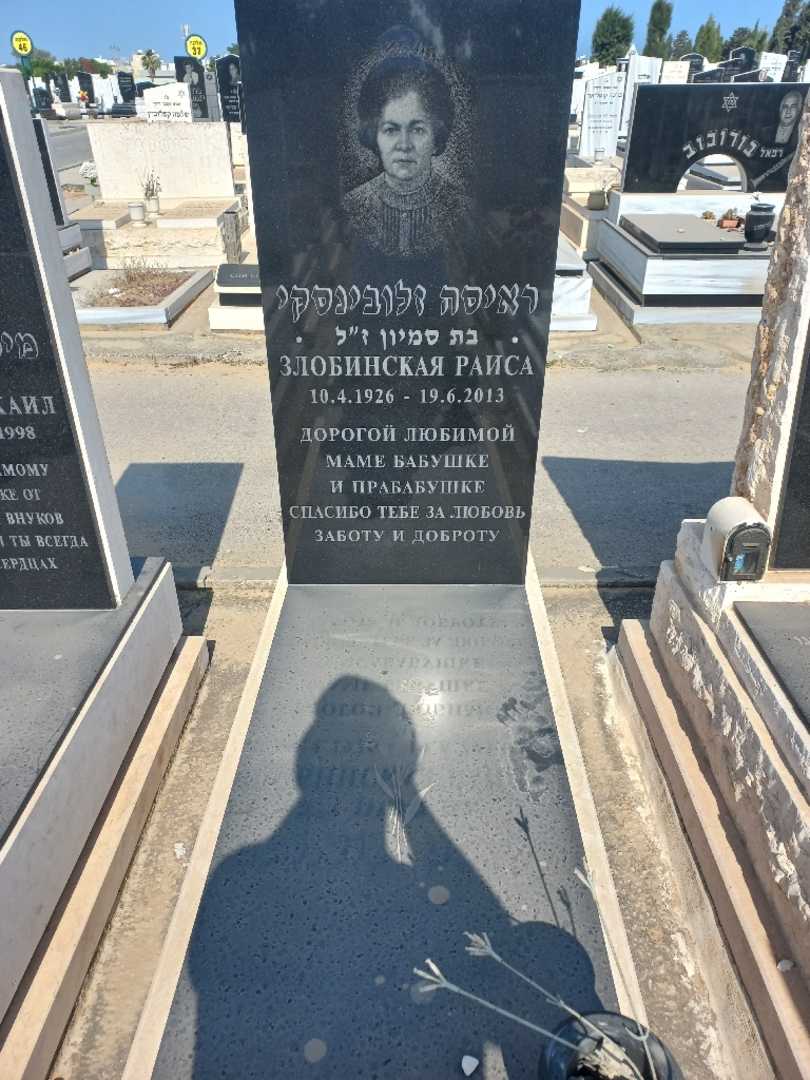 קברו של ראיסה זלובינסקי. תמונה 2