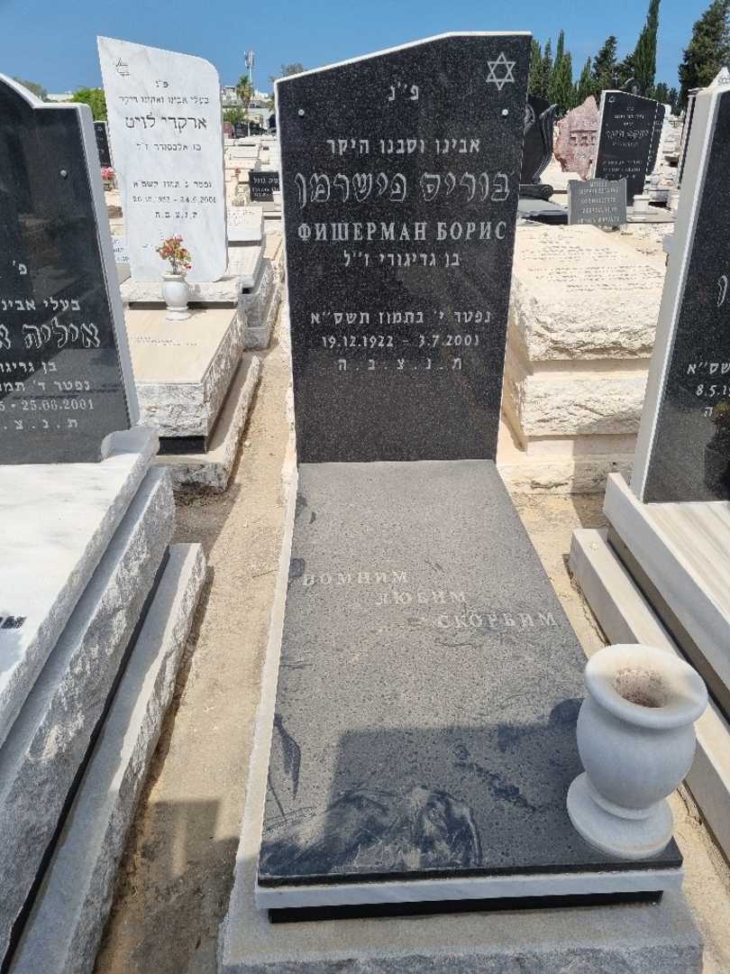 קברו של בוריס פישרמן. תמונה 2