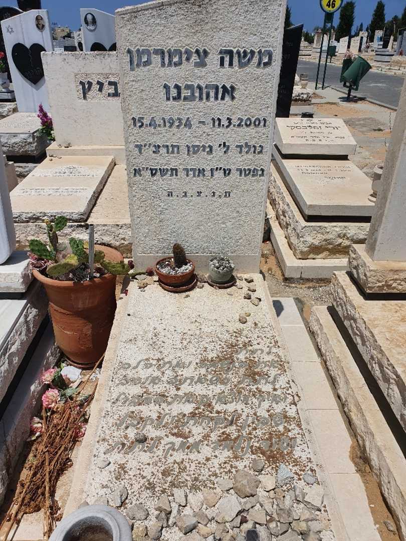 קברו של משה צימרמן. תמונה 1