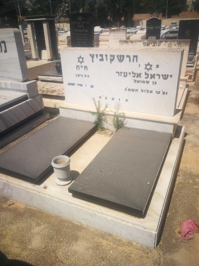 קברו של ישראל הרשקוביץ. תמונה 1
