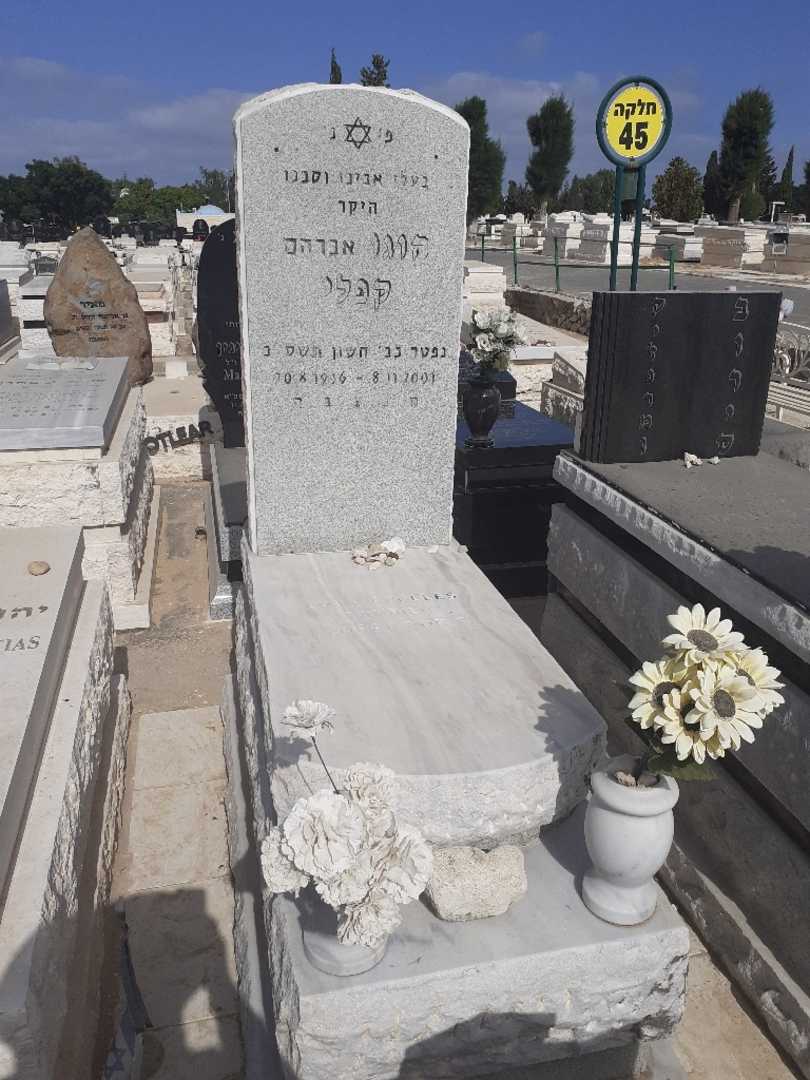 קברו של הוגו אורבנ אברהם קפלי. תמונה 1