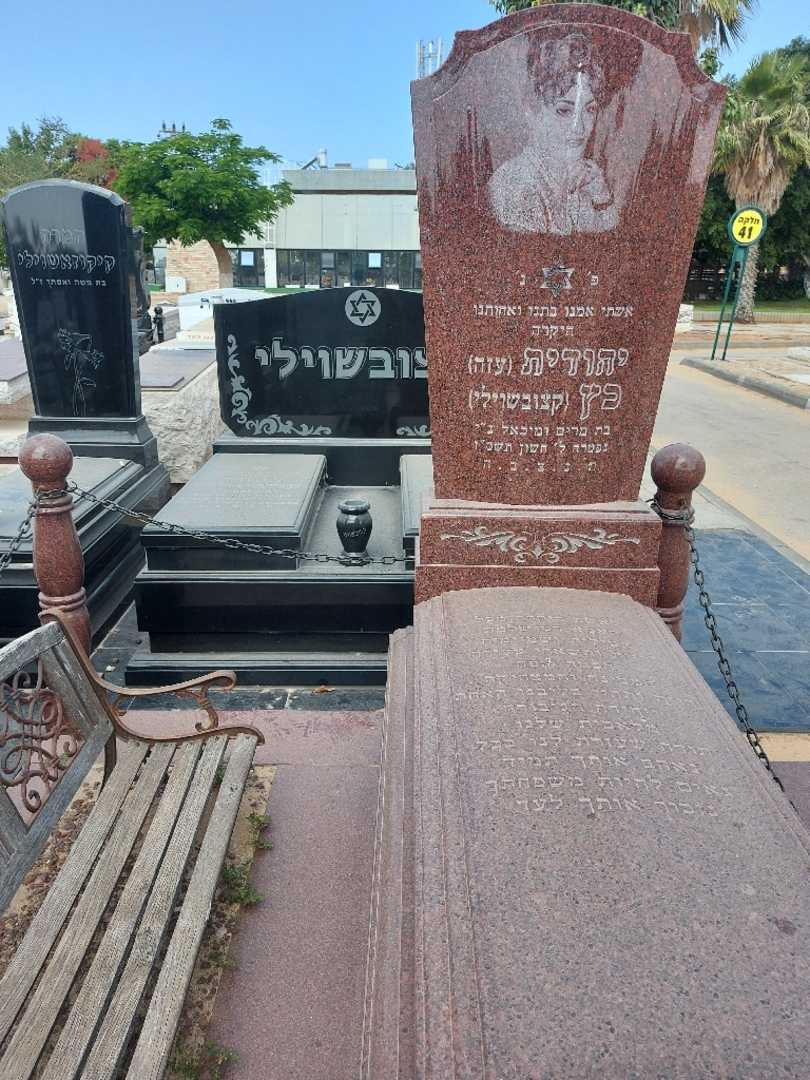 קברו של יהודית "עזה" כץ. תמונה 2