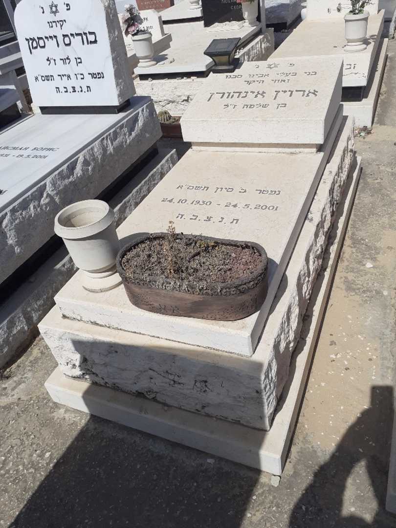 קברו של ארוין אינהורן. תמונה 2