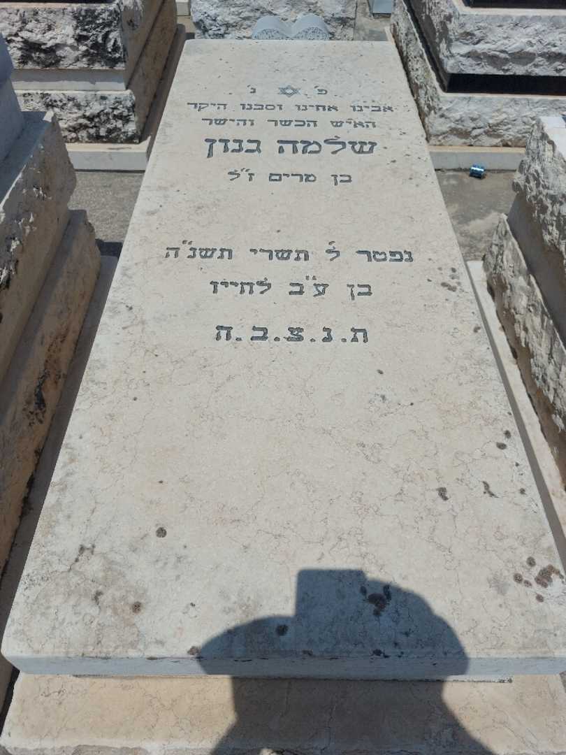 קברו של שלמה גנון. תמונה 2