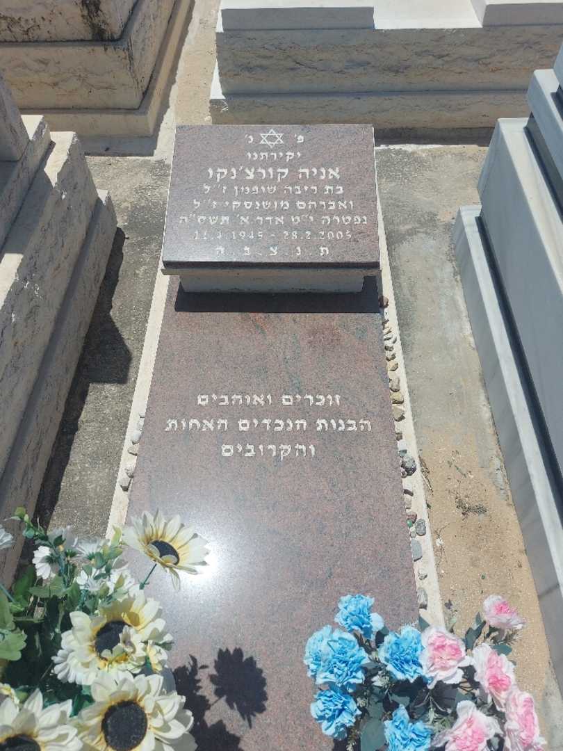 קברו של אניה קורצ'נקו