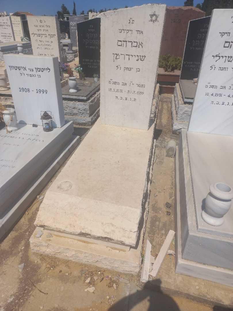 קברו של אברהם שניידרמן. תמונה 1
