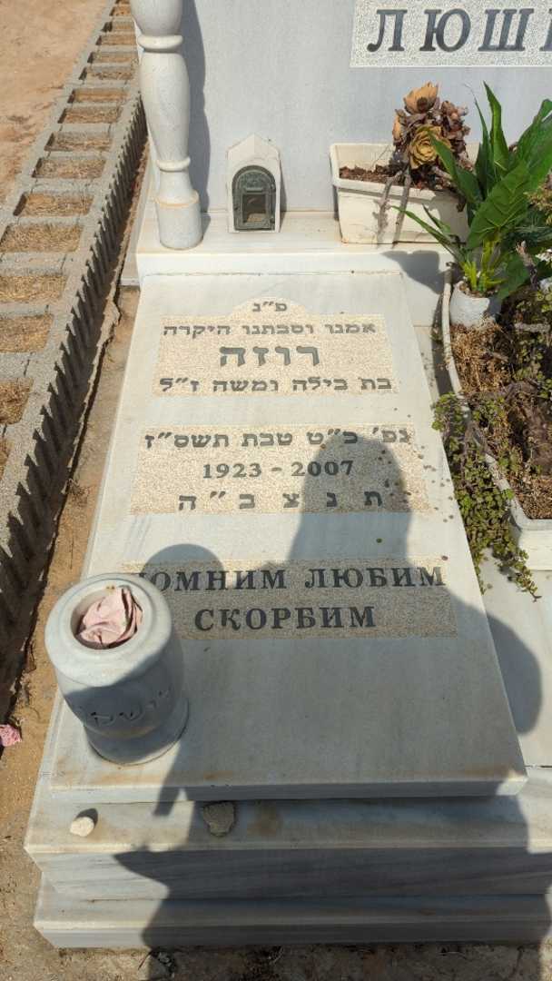 קברו של רוזה לושקוב. תמונה 2