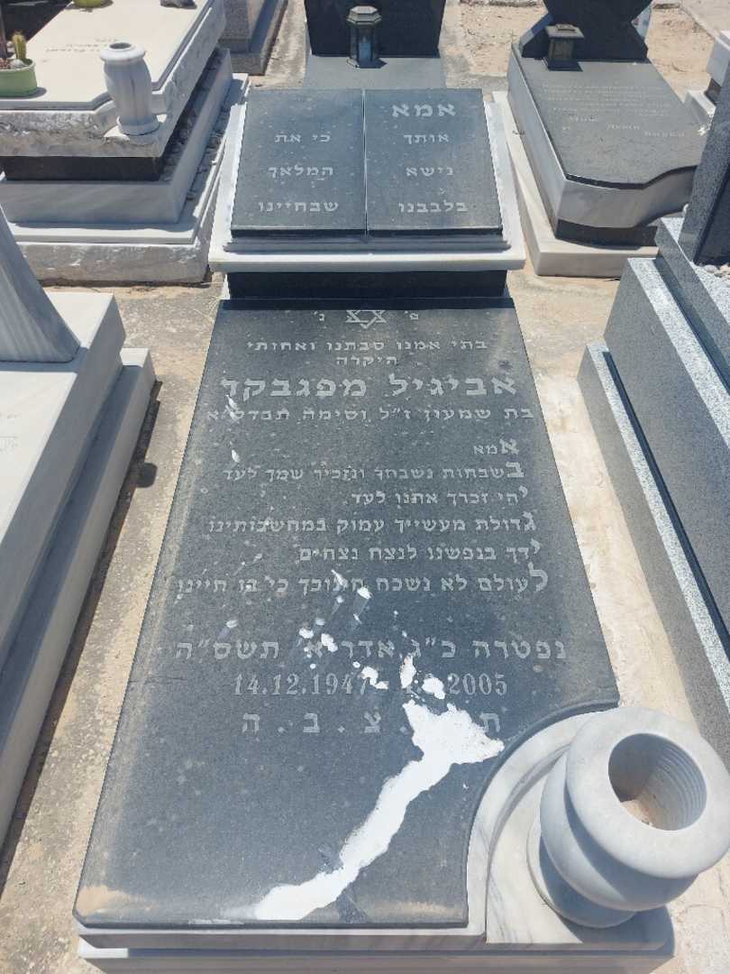 קברו של אביגיל מפגבקר. תמונה 2