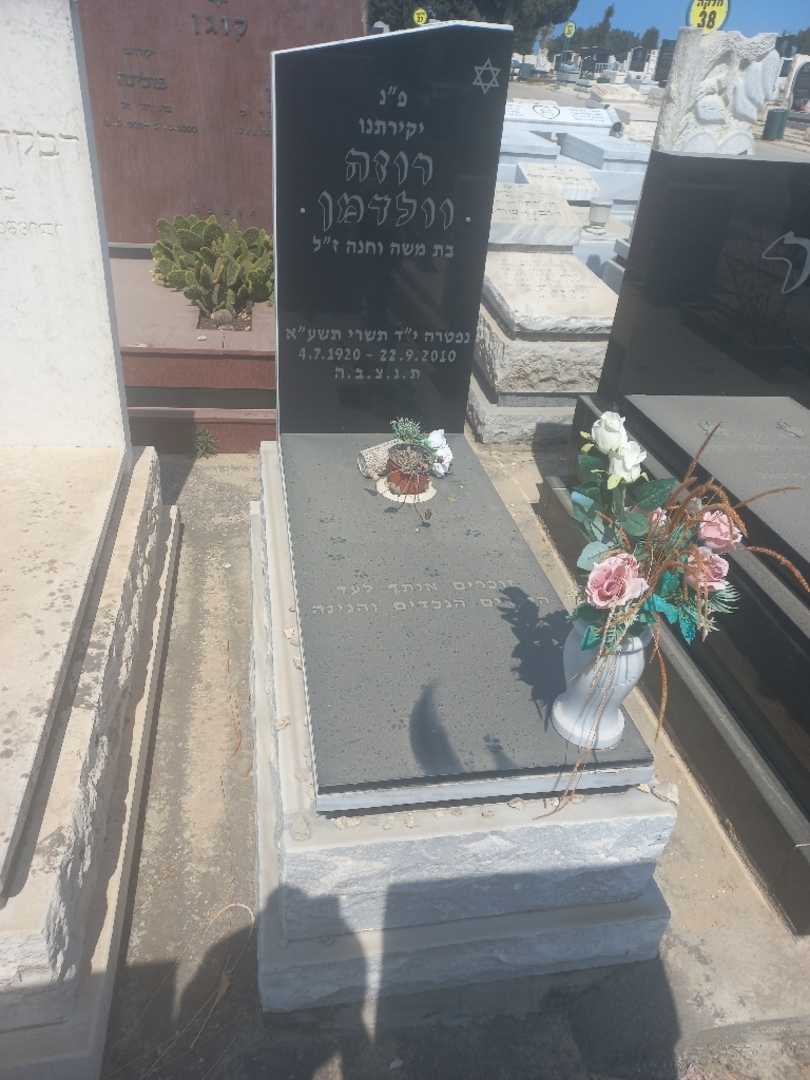 קברו של רוזה וולדמן. תמונה 2